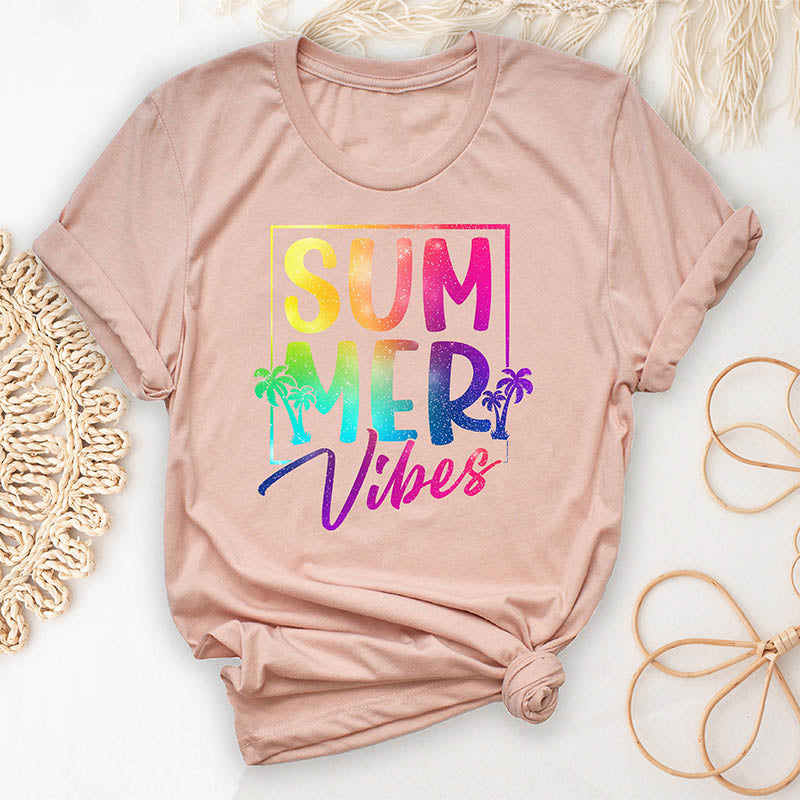 T-shirt de vacances tendance Summer Vibes