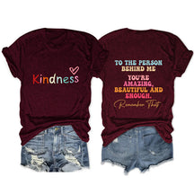 T-shirt Gentillesse envers la personne derrière moi