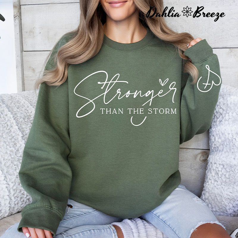 Sweat-shirt positif plus fort que la tempête