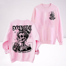 Sweat-shirt cher, difficile et parle en retour