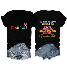 T-shirt Gentillesse envers la personne derrière moi