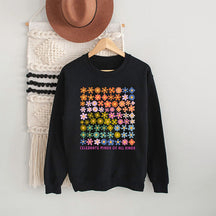 Sweat-shirt imprimé fleurs Célébrez les esprits de toutes sortes