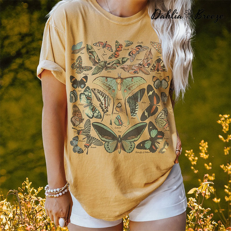 T-shirt esthétique papillon et papillon vintage