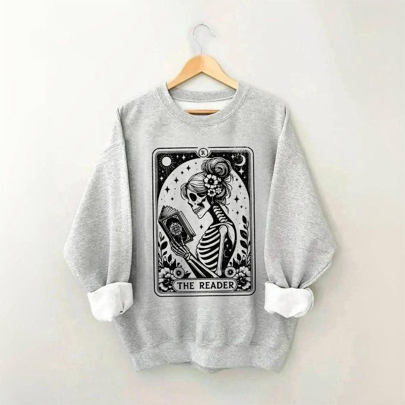 Le sweat-shirt de l’amant du livre de cartes de tarot squelette