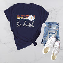 T-shirt Be Kind à imprimé marguerite