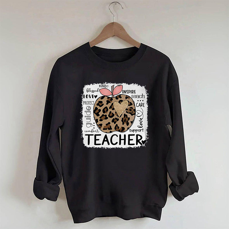Lehrer Leopard Apple Sweatshirt