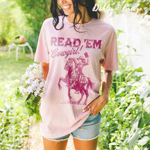 Bookish Cowgirl Book Lover T-shirt