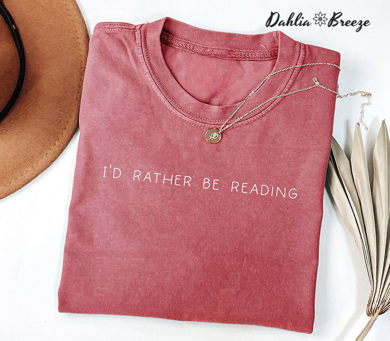 Je lirais plutôt Bookish Crewneck T-shirt