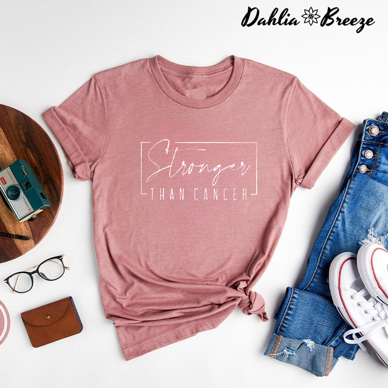 T-shirt Plus fort que le cancer