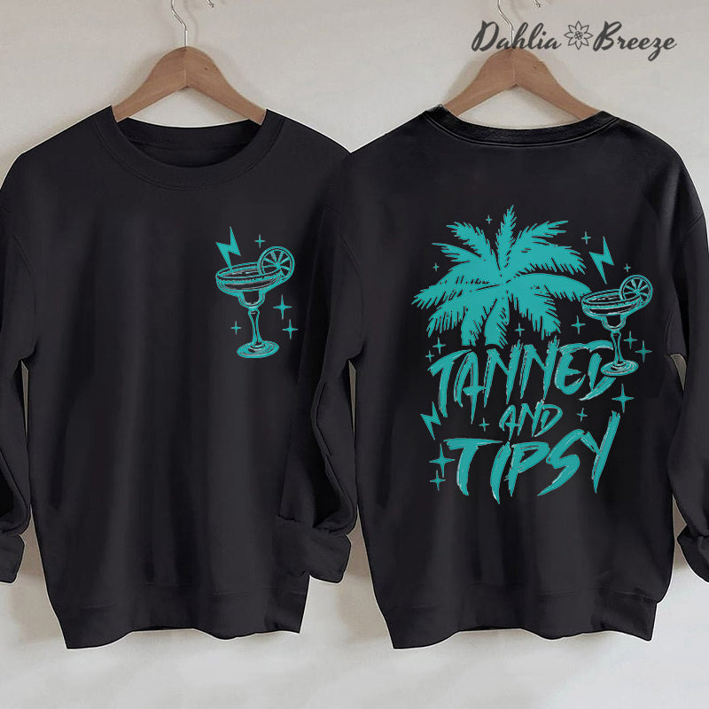 Sweat-shirt d’été rétro bronzé et éméché