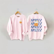 Spritz-Sweatshirt mit Buchstaben-Print