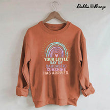 Votre petit rayon de soleil sarcastique est arrivé Sweat-shirt arc-en-ciel