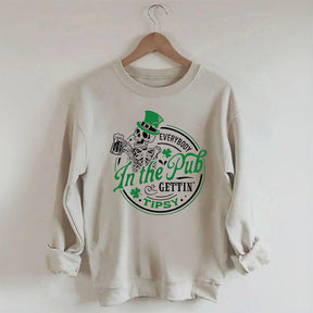 Lustiges Sweatshirt mit Totenkopf-Patrick