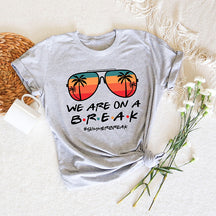 Nous sommes en pause, professeur, t-shirt de vacances d'été