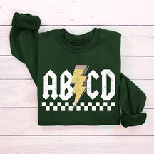 Sweat-shirt rétro pour professeur ABCD