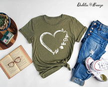 T-shirt Camp Lover Camping Coeur