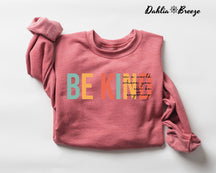 Soyez gentil et positif, sweat-shirt mignon pour professeur