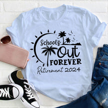 T-shirt d'enseignant retraité de l'école pour toujours