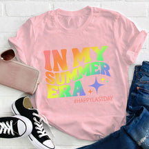 T-shirt Joyeux dernier jour dans mon ère d’été pour professeur