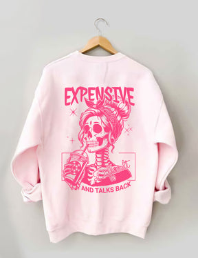 Sweat-shirt cher, difficile et parle en retour