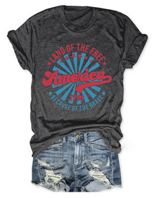 T-shirt America Land Of The Free grâce au courageux