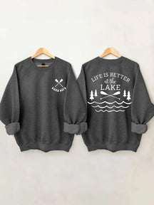 La vie est meilleure au sweat-shirt du lac