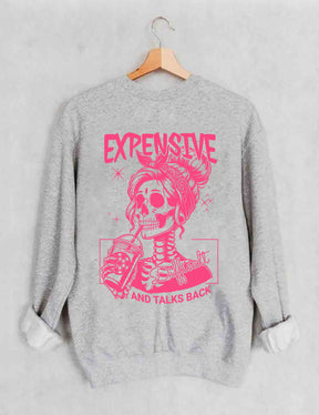 Sweat-shirt cher, difficile et parle en retour