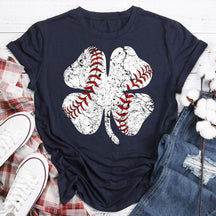 T-shirt trèfle de baseball