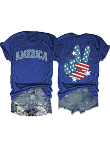 T-shirt drapeau américain
