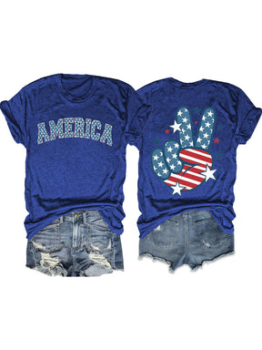 T-shirt drapeau américain