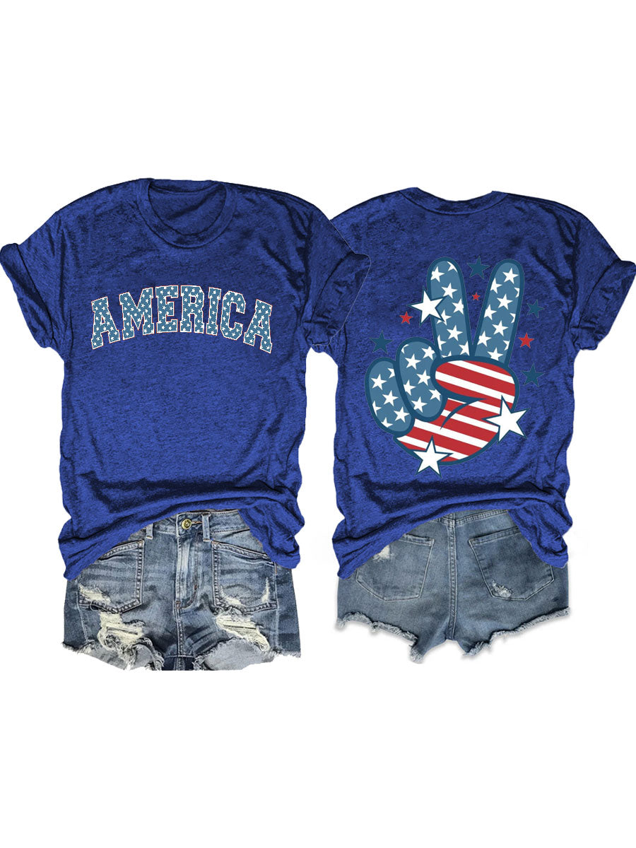 T-shirt drapeau américain
