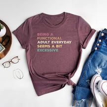 Être un t-shirt adulte fonctionnel
