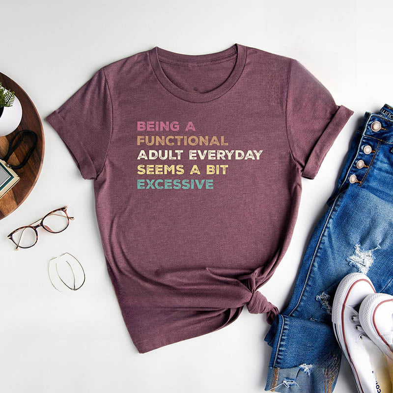 Être un t-shirt adulte fonctionnel