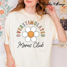 T-shirt à fleurs du Club des mamans surstimulées