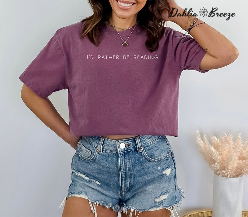 Je lirais plutôt Bookish Crewneck T-shirt