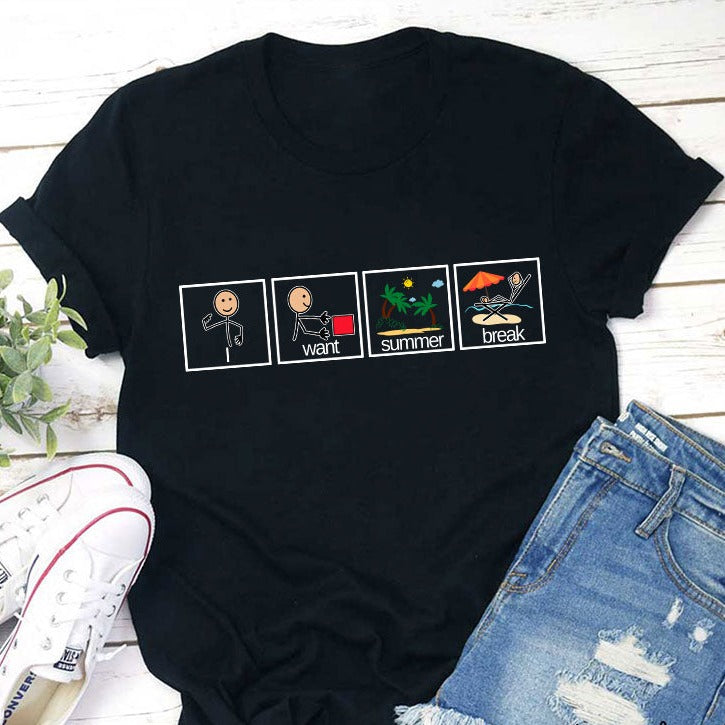 Je veux un t-shirt pour professeur de vacances d'été