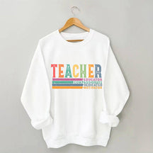 Sweat-shirt rétro pour la rentrée scolaire de la vie des enseignants