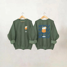 Spritz-Sweatshirt mit Buchstaben-Print