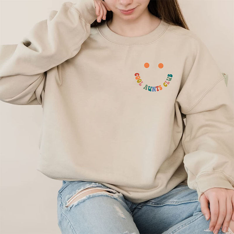 Cool Aunts Club Sweat-shirt Sourire drôle