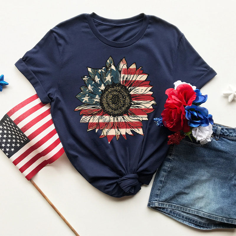 T-shirt Tournesol Amérique