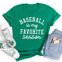 Le baseball est ma saison préférée - T-shirt imprimé avec lettres