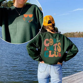 Cool Aunts Club Funny Smile Sweatshirt