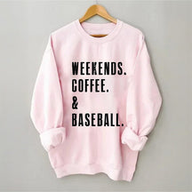 Sweat-shirt café et baseball du week-end
