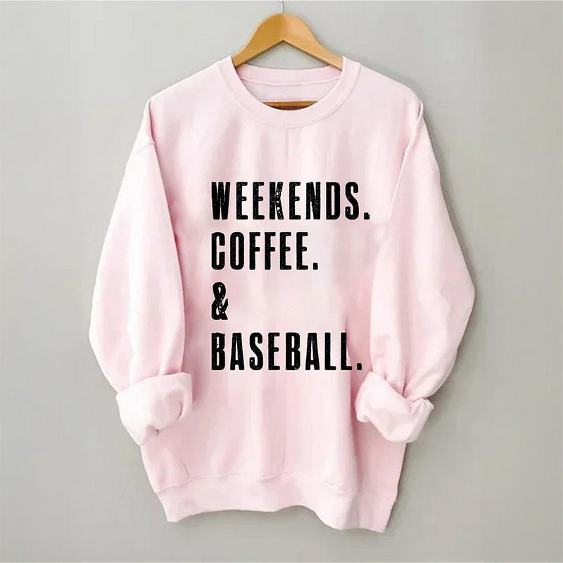 Sweat-shirt café et baseball du week-end