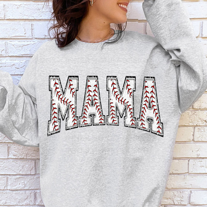 Sweat-shirt maman de baseball rétro