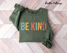 Soyez gentil et positif, sweat-shirt mignon pour professeur