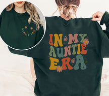 Sweat-shirt à fleurs rétro In My Auntie Era