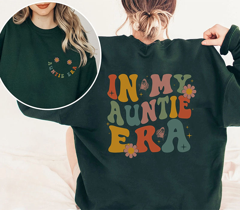 Sweat-shirt à fleurs rétro In My Auntie Era