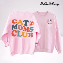 Sweat-shirt Cat Moms Club