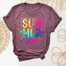 T-shirt de vacances tendance Summer Vibes